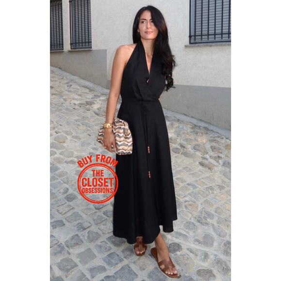 ZARA BLOGGER FAVE!!! Linen Blend Midi Dress NWT - Picture 4 of 17